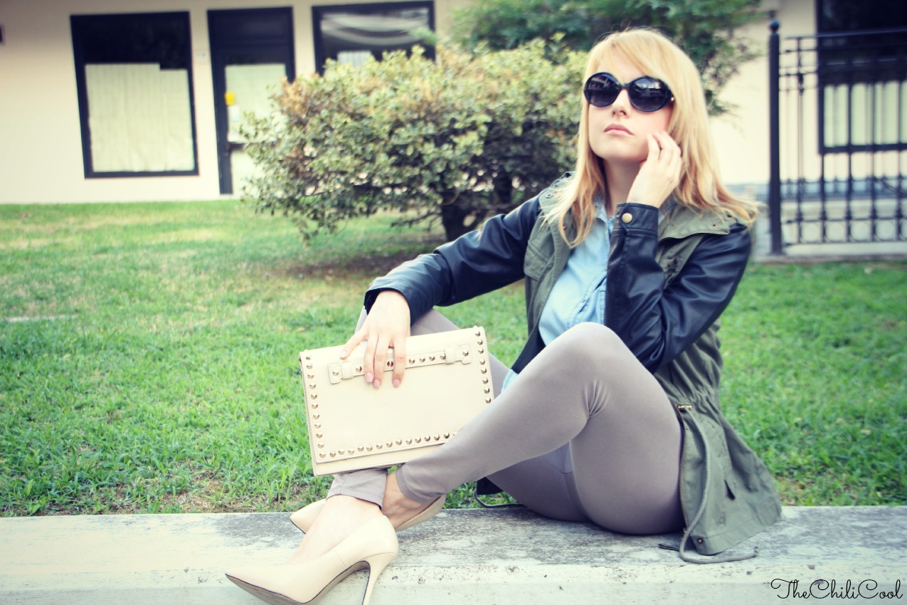 alessia milanese, thechilicool, fashion blog, fashion blogger, Taste of autumn - un parka, una denim shirt ed il gioco è fatto bonprix parka 