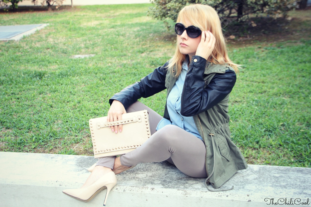 alessia milanese, thechilicool, fashion blog, fashion blogger, Taste of autumn - un parka, una denim shirt ed il gioco è fatto bonprix parka 
