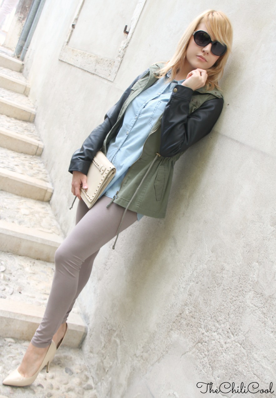 alessia milanese, thechilicool, fashion blog, fashion blogger, Taste of autumn - un parka, una denim shirt ed il gioco è fatto bonprix parka 