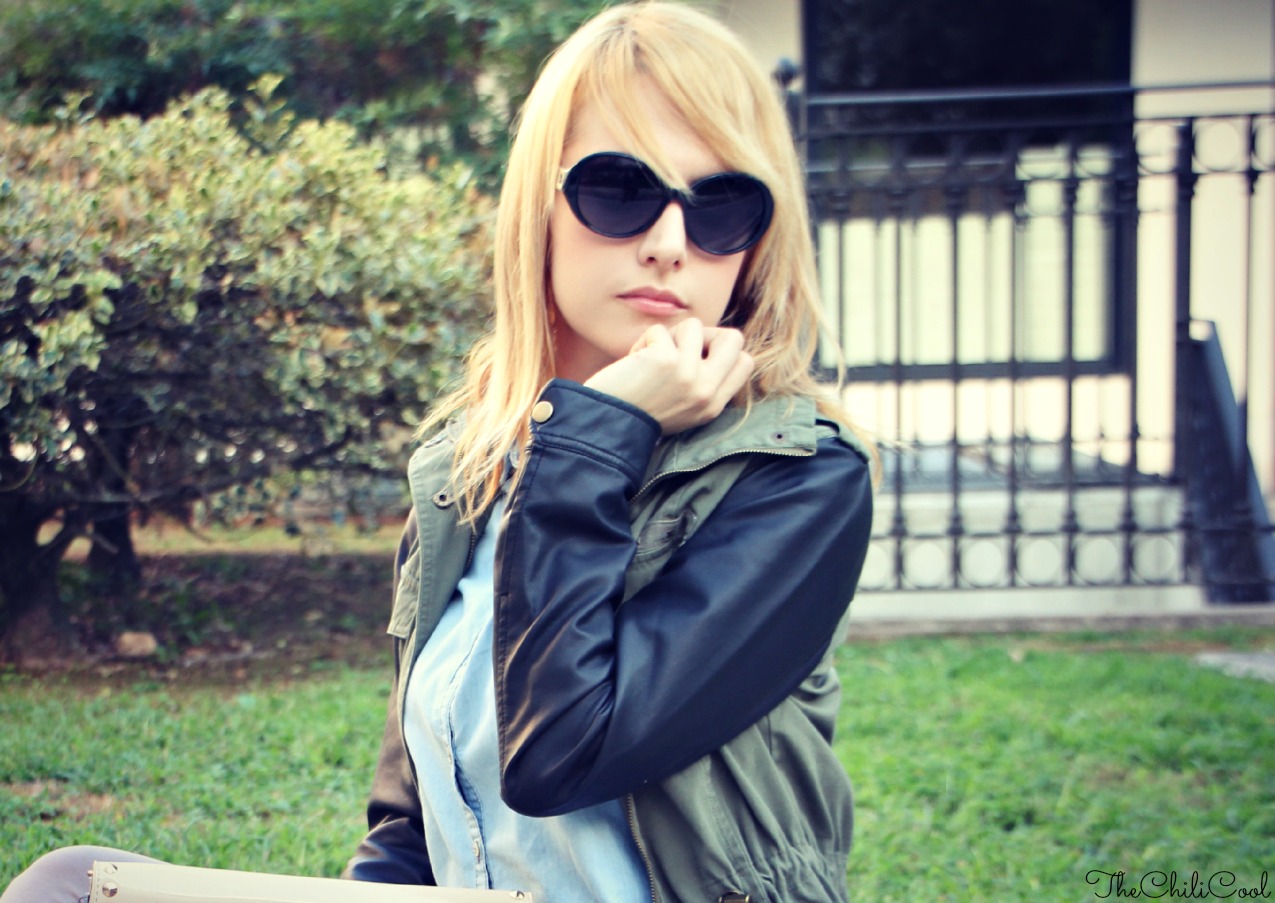 alessia milanese, thechilicool, fashion blog, fashion blogger, Taste of autumn - un parka, una denim shirt ed il gioco è fatto bonprix parka 
