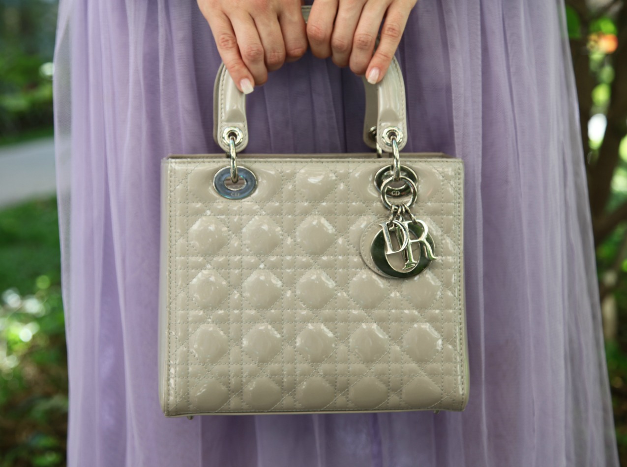 Tulle skirt in viola e gioielli preziosi, alessia milanese, thechilicool, fashion blog, fashion blogger, lady dior bag, rock stud shoes valentino