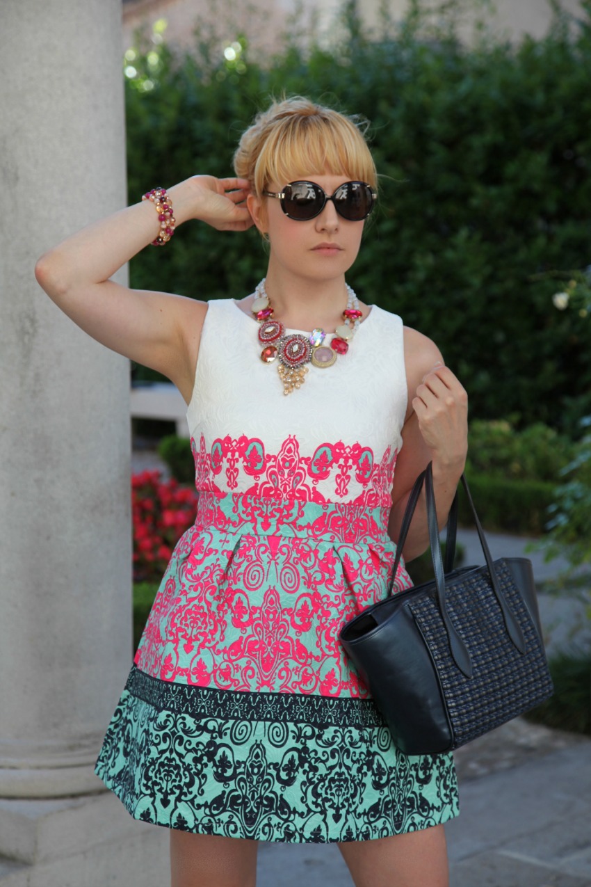 Outfit romantico dal sapore principesco - abito a ruota e dettagli preziosi, alessia milanese, thechilicool, fashion blog, fashion blogger, ottavini bijoux