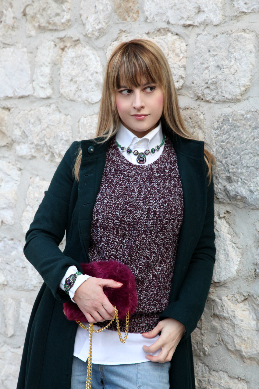 Un cappotto, scarpe color burgundy e desideri, alessia milanese, thechilicool, fashion blog, fashion blogger, sodini bijoux