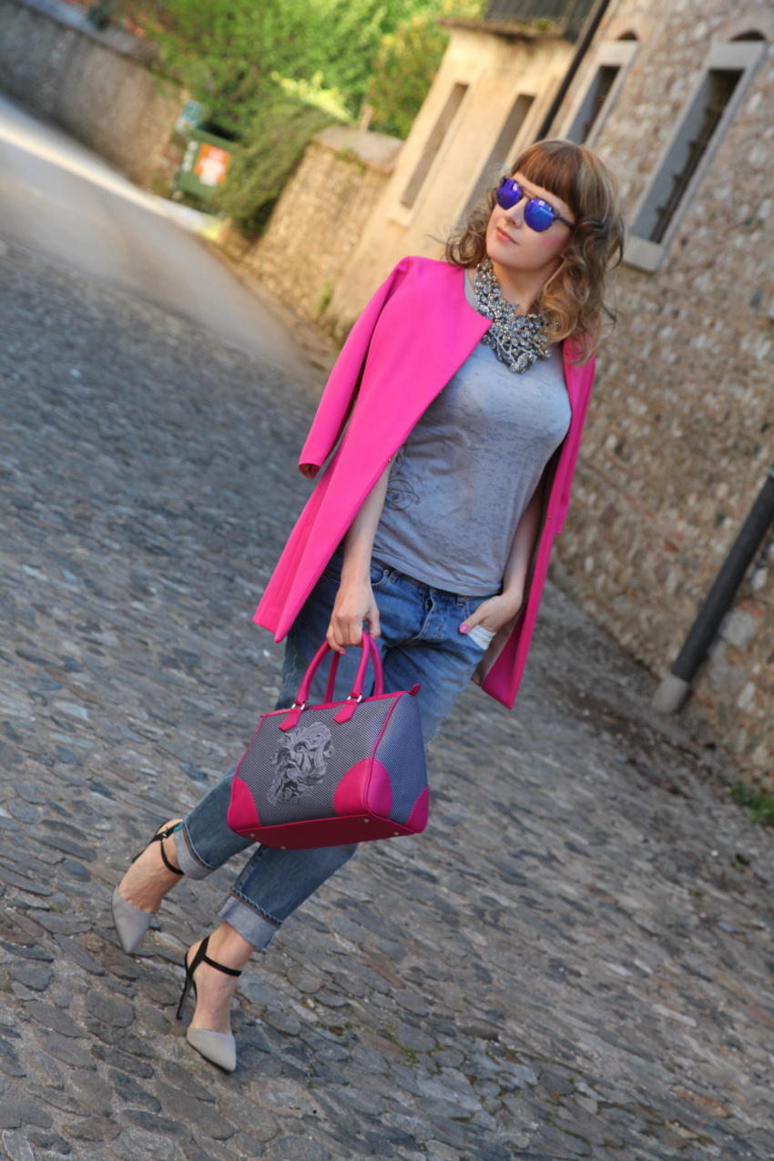 In pink we trust, alessia milanese, thechilicool, fashion blog, fashion blogger, monya grana hybla, rocks eyewear 