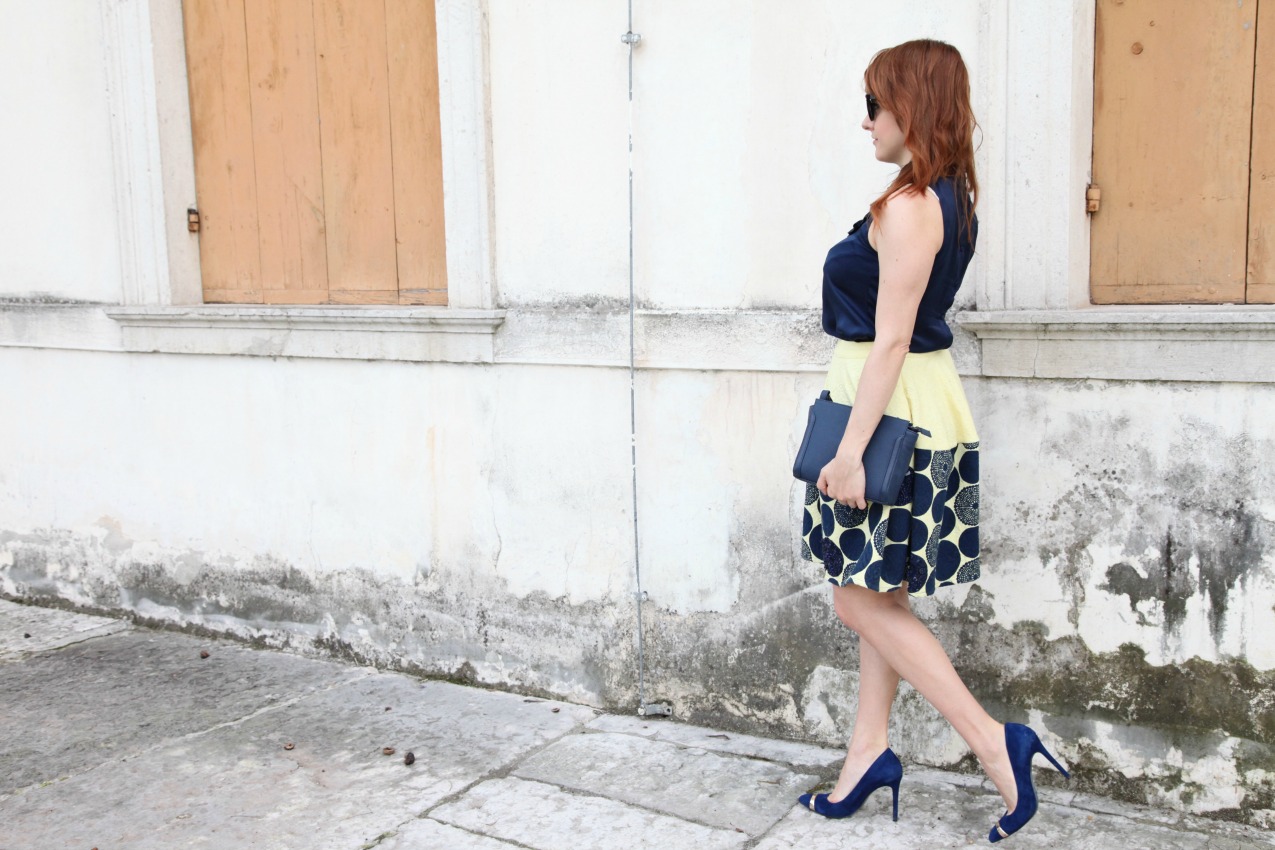 Orizzonti, gonne dal sapore principesco ed il blu, alessia milanese, thechilicool, fashion blog, fashion blogger, princesse metropolitaine
