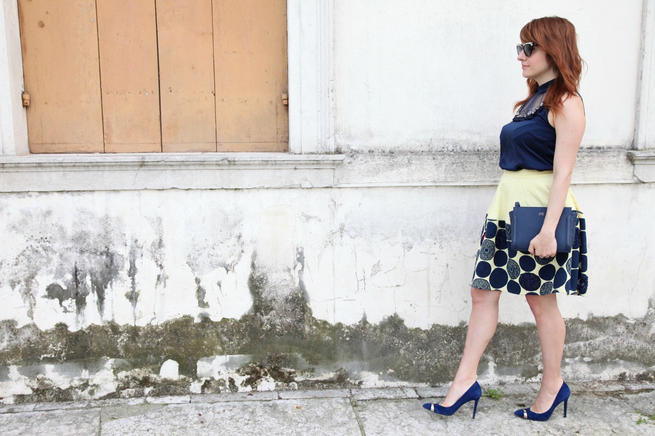 Orizzonti, gonne dal sapore principesco ed il blu, alessia milanese, thechilicool, fashion blog, fashion blogger, princesse metropolitaine