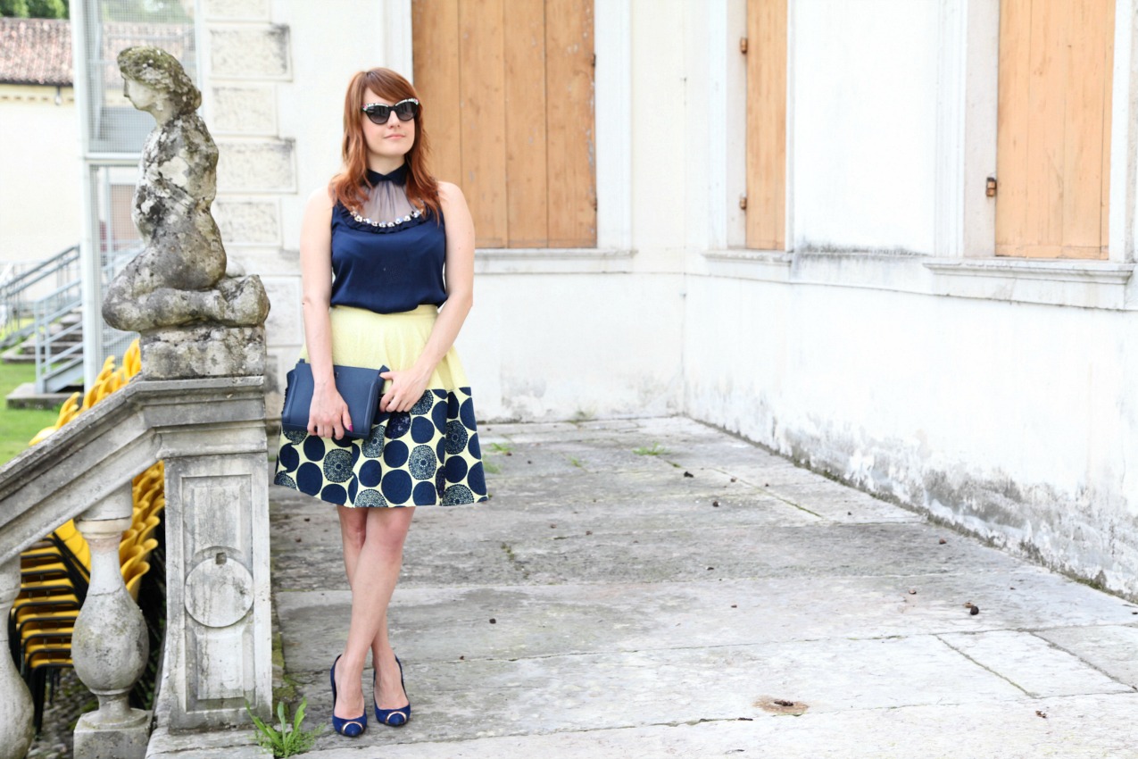 Orizzonti, gonne dal sapore principesco ed il blu, alessia milanese, thechilicool, fashion blog, fashion blogger, princesse metropolitaine