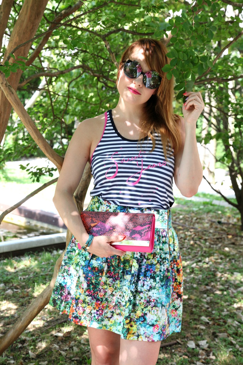 Mare, righe e fiori in un lunedì di Luglio, alessia milanese, thechilicool, fashion blog, fashion blogger, sweet years 