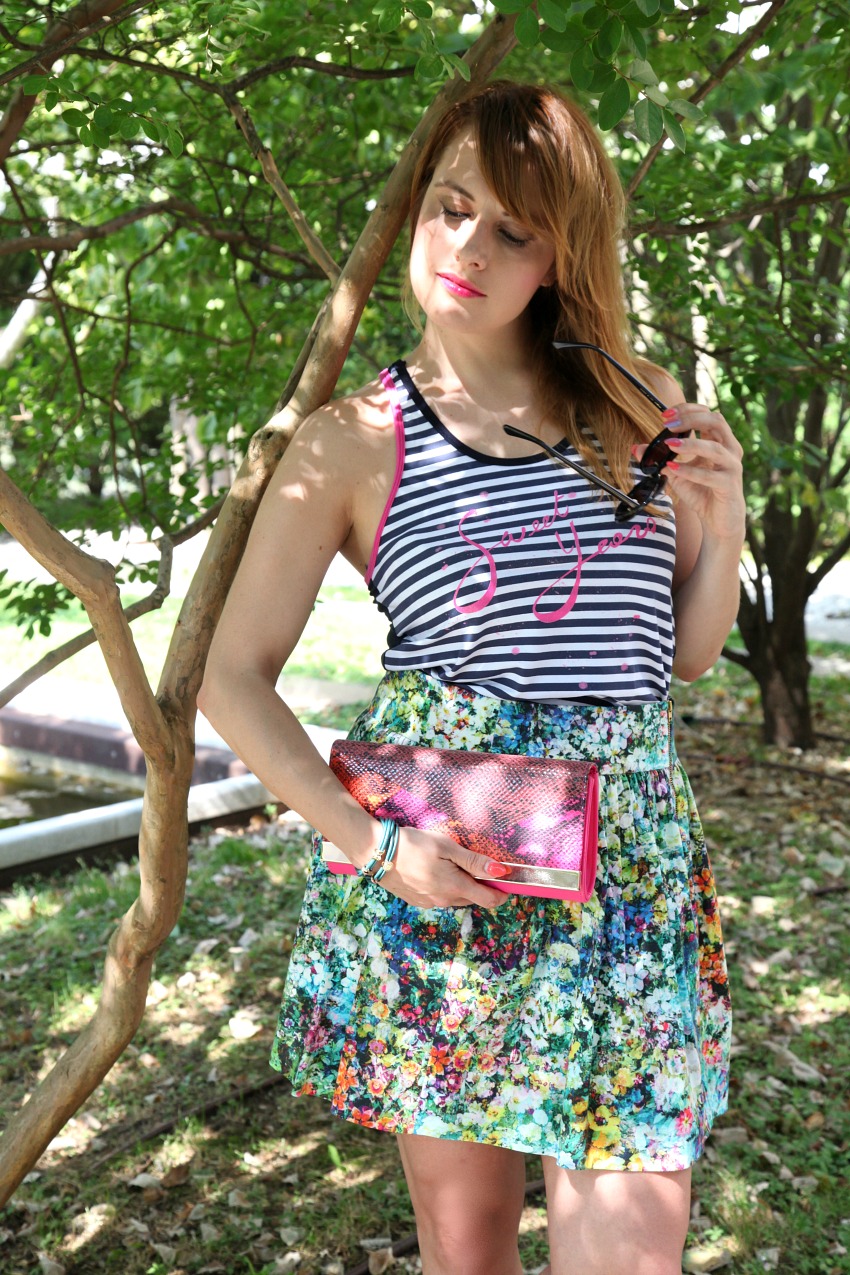 Mare, righe e fiori in un lunedì di Luglio, alessia milanese, thechilicool, fashion blog, fashion blogger, sweet years 