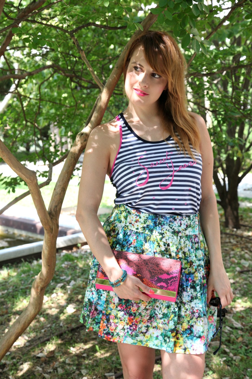 Mare, righe e fiori in un lunedì di Luglio, alessia milanese, thechilicool, fashion blog, fashion blogger, sweet years 