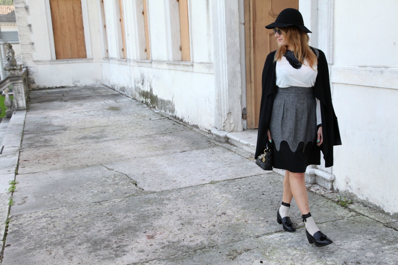 Scent of black: gonne romantiche, tacchi e fiocchi, alessia milanese, thechilicool, fashion blog, fashion blogger, lady dior bag, deichmann italian blogger collection