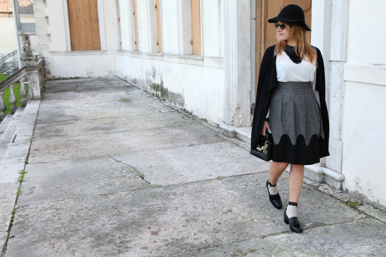Scent of black: gonne romantiche, tacchi e fiocchi, alessia milanese, thechilicool, fashion blog, fashion blogger, lady dior bag, deichmann italian blogger collection